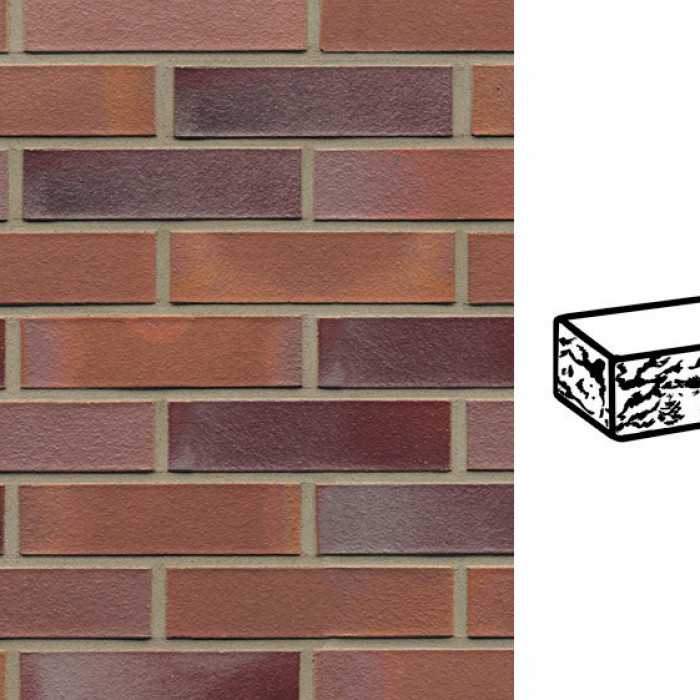 Кирпич клинкерный Muhr 14 Rotblau-bunt готик, 290х90х71 мм