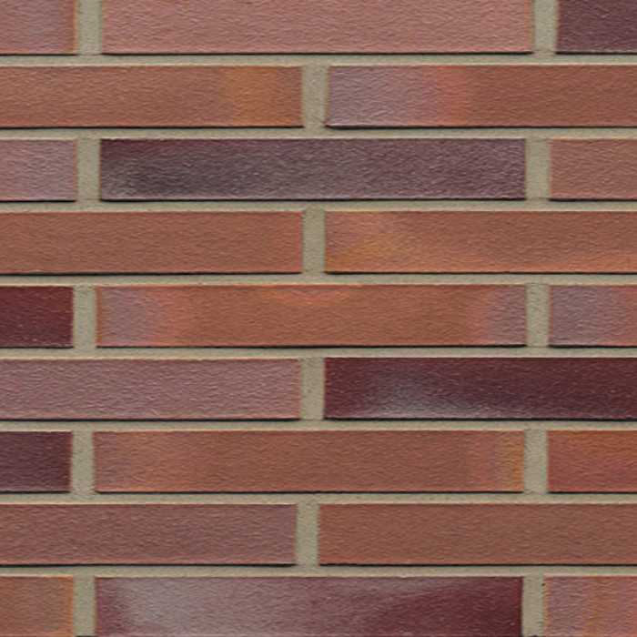 Кирпич клинкерный Muhr 14 Rotblau-bunt гладкий, 290х90х40 мм