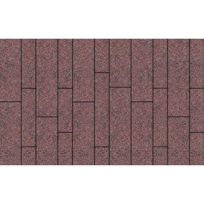 Плитка тротуарная Паркет Б.16.П.8см Гранит+ красный с черным